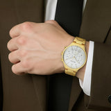 Titan Urban Magic Silver Dial Men’s Gold Watch 90102YM01