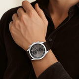 Titan Brown Dial Multifunction Leather Watch 1805SL12