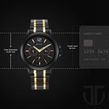 Titan Black & Gold Multifunction Watch 1698KM02