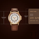 Titan Karishma Silver Dial Leather Strap Watch