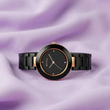 Titan Purple Ceramics Black Women’s Watch NU95189KC02