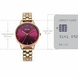 Titan Neo Maroon Rose Gold Women’s Watch NU2648WM11