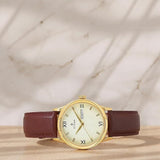 Titan Champagne Dial Day & Date Watch for Men 1580YL05