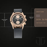 Titan Neo IV Grey Dial Men’s Leather Watch 1805WL01