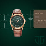 Titan Karishma Green Dial Watch for Men NT1823WL02