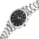 Sonata Black Dial Silver Strap Men's Watch NU7987SM07W