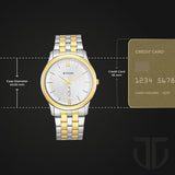 Titan Silver Dial Day-Date Watch 1824BM02