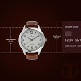 Titan White Dial Leather Strap Men’s Watch NU1585SL07