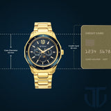 Titan Regalia Premium Blue Dial Steel Watch 1688KM05