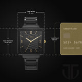 Titan Karishma Black Dial Men’s Metal Watch 10005KM01