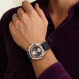 Titan Neo IV Grey Dial Men’s Leather Watch 1805WL01