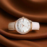 Titan Bright Leathers Silver Dial Women’s Watch NT95247WL05
