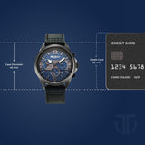 Titan Octane Cred Blue Dial Chronograph Watch 90238KL02