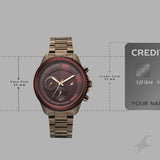Fastrack Wild Chronograph Maroon Dial Men’s Watch 3337KM02