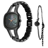 Fastrack Pulse Mother of Pearl Black Girls Watch NU6147NM04F