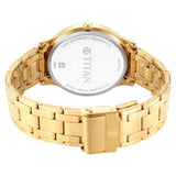Titan Karishma Blue Dial Men’s Gold Watch 1825YM05