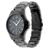 Titan All Black Multifunction Watch for Men NM1698NM01