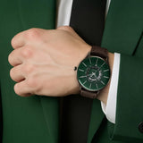 Titan World Time Green Dial Men’s Watch NU90145QL01