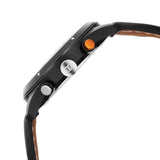Titan Octane Black Dial Leather Strap Men's Watch 1805KL02