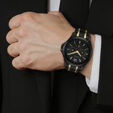 Titan Black & Gold Multifunction Watch 1698KM02