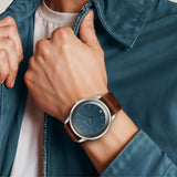 Titan Wrist Wit Blue Dial Watch for Men 1806SL12