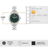 Timex Green Round Dial Women’s Watch TWEL232SMU03