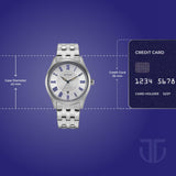 Titan Neo Roman Silver White Dial Men’s Watch 10063SM01