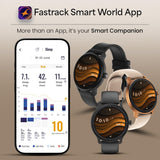 Fastrack Sleek AMOLED Smartwatch Black Strap 38185PP03K
