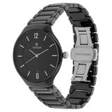 Titan Black Dial Ceramic Men’s Watch NT90014KC01