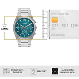 Timex Teal Dial Analog Men Watch TWEG297SMU04