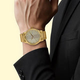 Titan Champagne Dial Day-Date Men’s Watch NU1580YM05