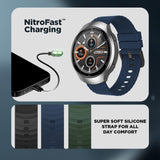 Fastrack VOX CirQ 3.5 cm BT Calling AI Health IP68 38183PP03K