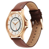 Titan Karishma Silver Dial Leather Strap Watch