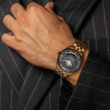 Titan Stellar Cupola Sun Moon Phase Men’s Watch 10011QM01