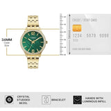 Timex Green Round Dial Women’s Watch TWEL230SMU01