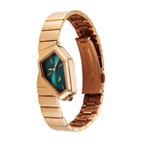 Fastrack Wild Green Dial Rose Gold Girls Watch 6323WM01