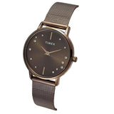 Timex Brown Round Dial Analog Women’s Watch TWEL15619