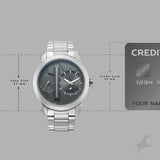 Fastrack Pulse IV Grey Dial Men's Watch 3341SM03