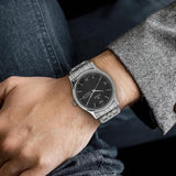 Titan Karishma Day-Date Stainless Steel Watch for Men NS1636SM01