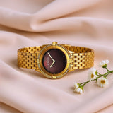 Titan Glamour Brown Dial Women’s Watch 95316YM01