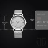 Titan Karishma White Dial Steel Watch 1825SM09
