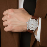 Titan Neo Silver Dial Leather Watch 1767SL01