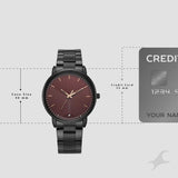 Fastrack Stunners Maroon Dial Men's Watch 38159NM03