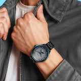 Titan Caelum Sun Moon Grey Men’s Watch NU10028KM01