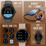 Fastrack Sleek AMOLED Smartwatch Black Strap 38185PP03K