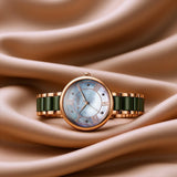 Titan Purple Ceramics Mother Of Pearl Women’s Watch NT95217KD02