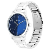 Titan Workwear Gradient Blue Dial Steel Watch 1865SM01