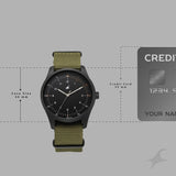 Fastrack Stunners Black Dial Green Men's Watch 38214NP01