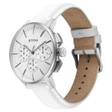 Titan Light Leathers Multifunction Silver Dial Leather Watch 90134SL04