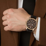 Titan Neo Brown Dial Leather Watch 1733KL03